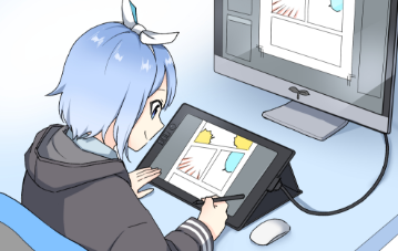 3、ラフ～作画